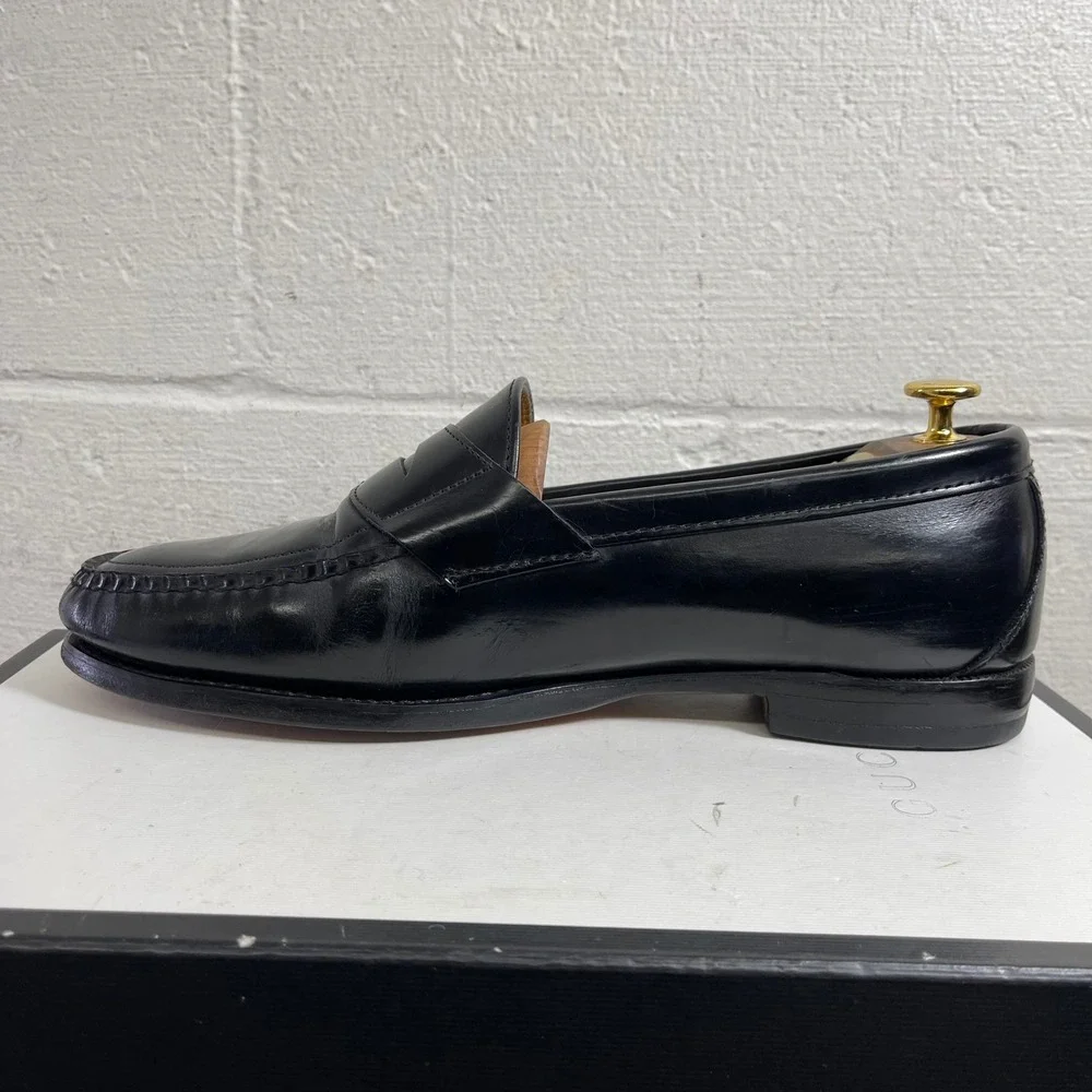 Sebago Black Leather Classic Penny Loafers Slip On Dress Shoes Men's Size 11 EEE